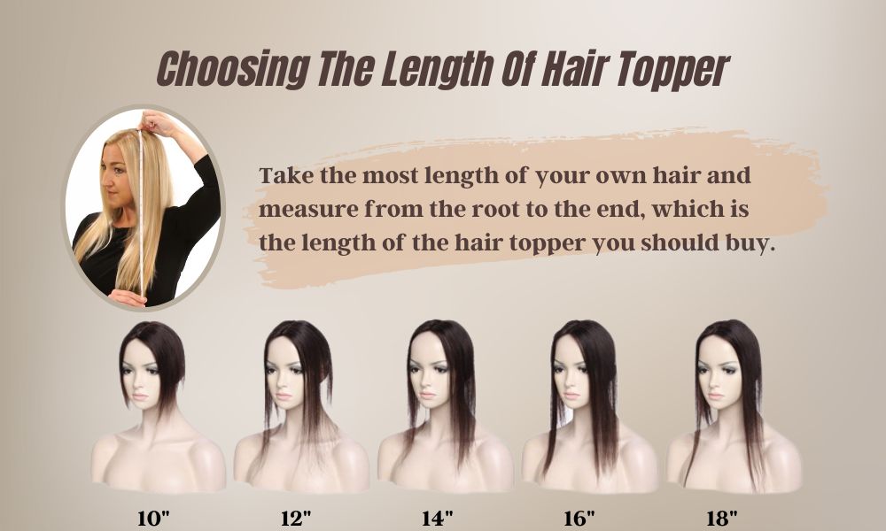 how to choose length of hair topper