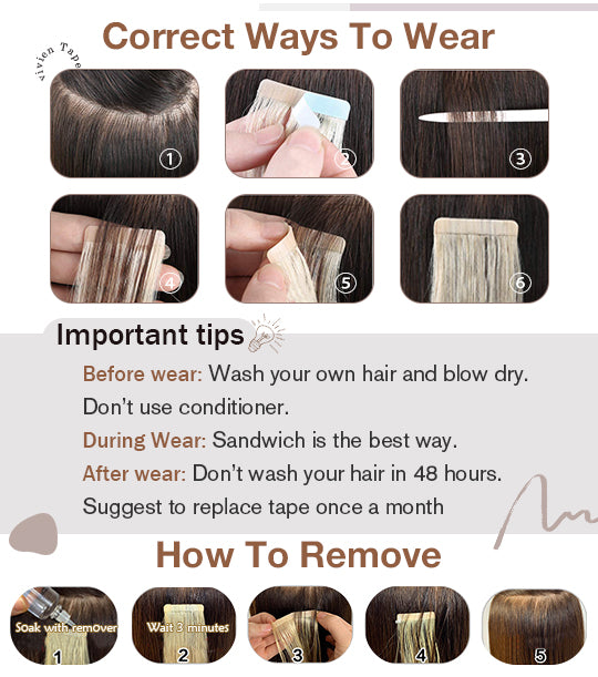 tape in hair