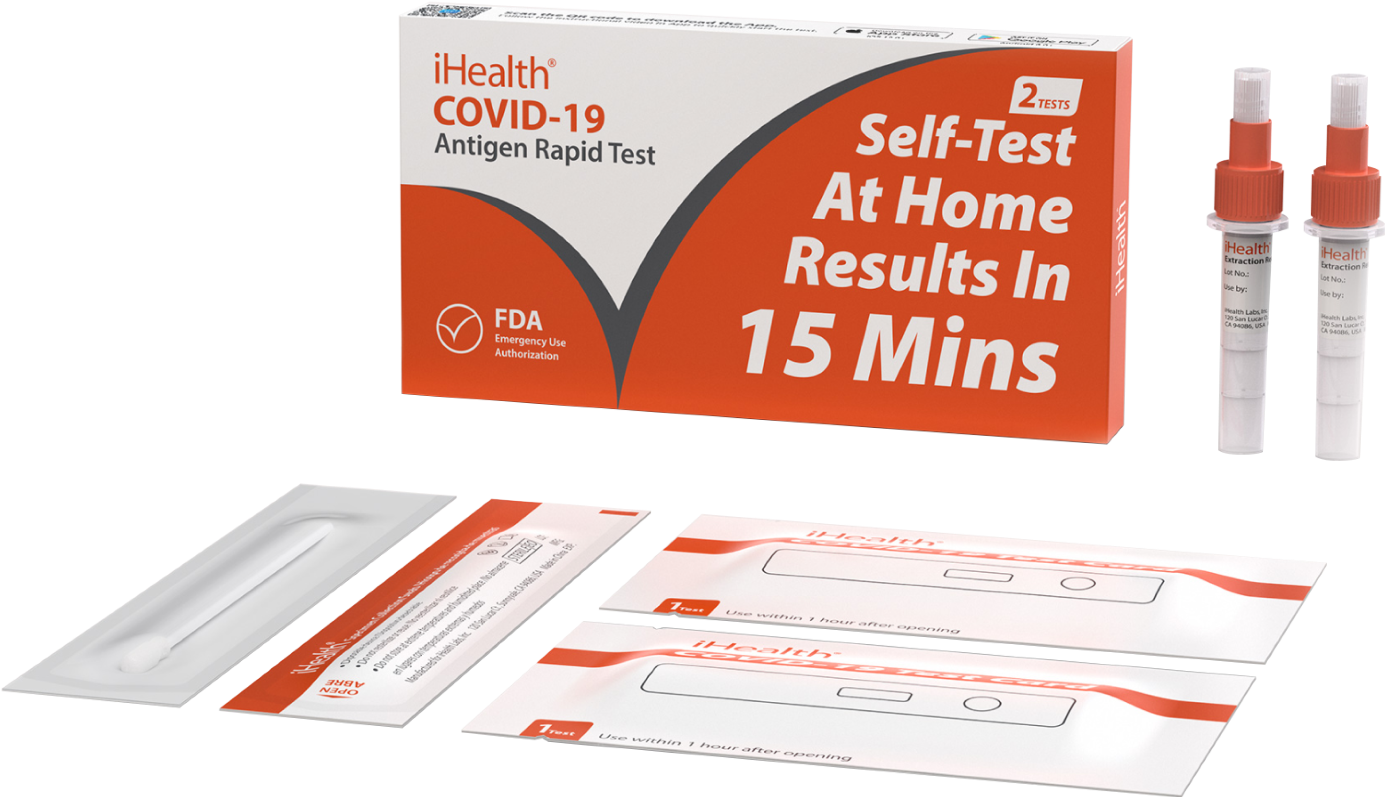 iHealth COVID-19 Antigen Rapid Test (Carton)