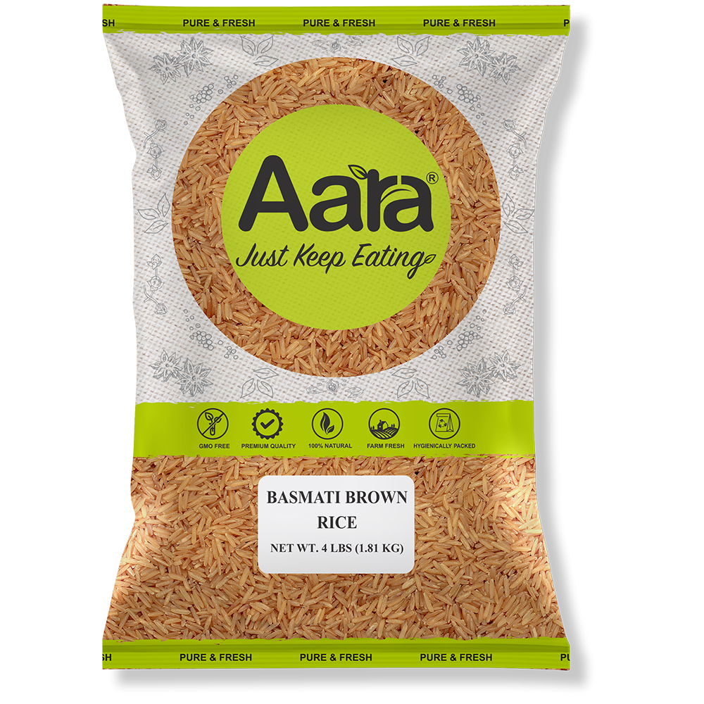 Aara Brown Basmati Rice - 4 LBS