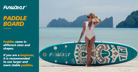 Paddles come in different size and shape.