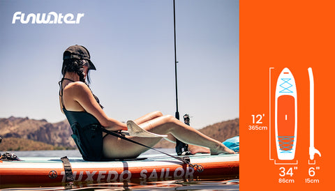 Funwater fishing paddle board 12'