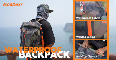 Funwater waterproof backpack use waterproof fabric