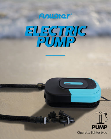 A new type of electric pump recently introduced by Funwater that can both inflate and deflate SUP boards