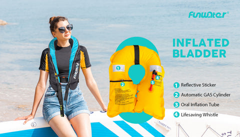 Funwater inflatable life jacket