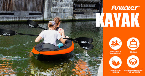 Funwater inflatable fishing kayak