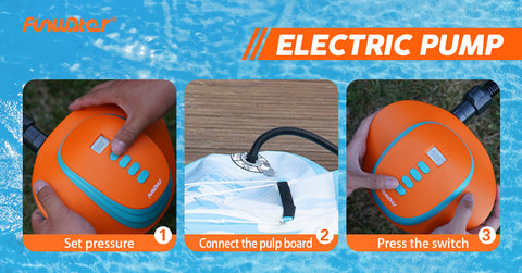 How to use Funwater electric air pump