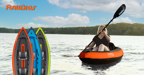Funwater inflatable kayak for 2 person