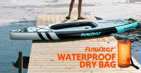 Funwater waterproof dry bag orange color