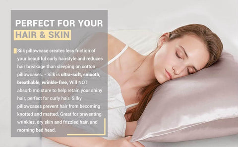 100% Mulberry Silk Pillowcase with Envelope Closure for Hair and Skin Soft Smooth Natural Silk Cover