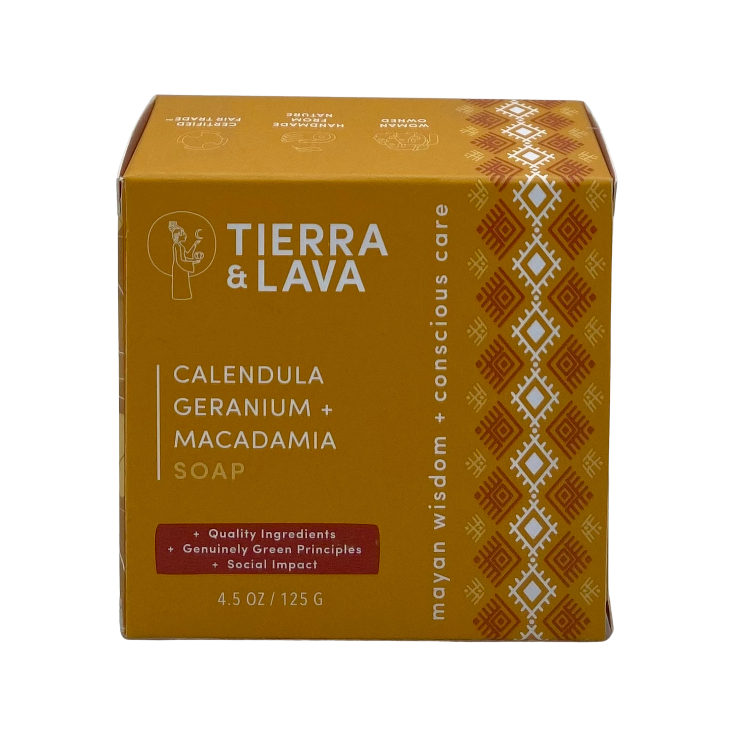 Calendula, Geranium Soap & Macadamia Bar (4.5oz)