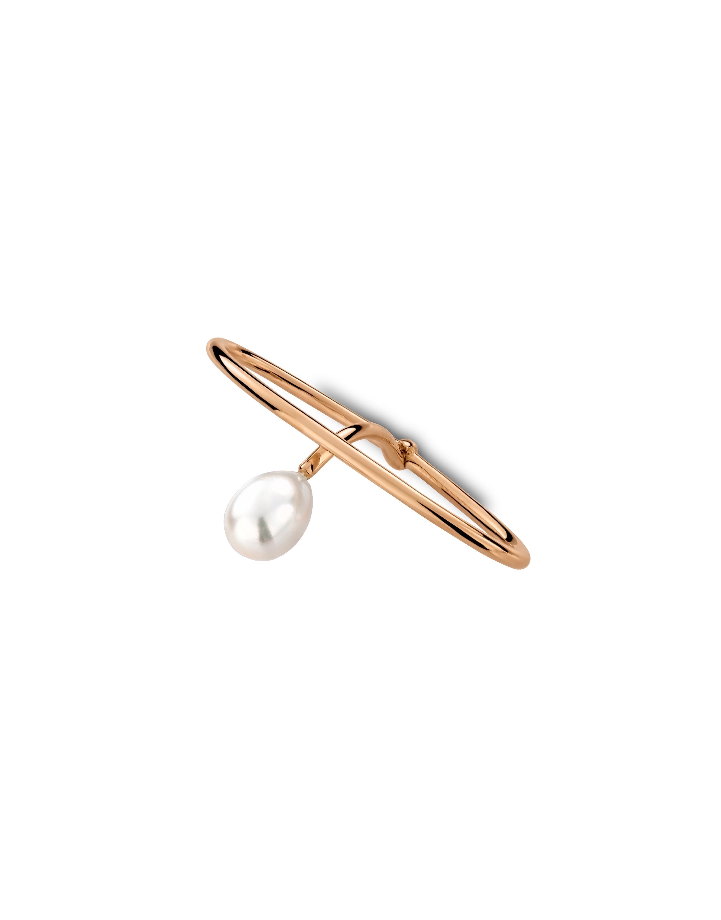 JULIA DOUBLE RING PEARL 18K