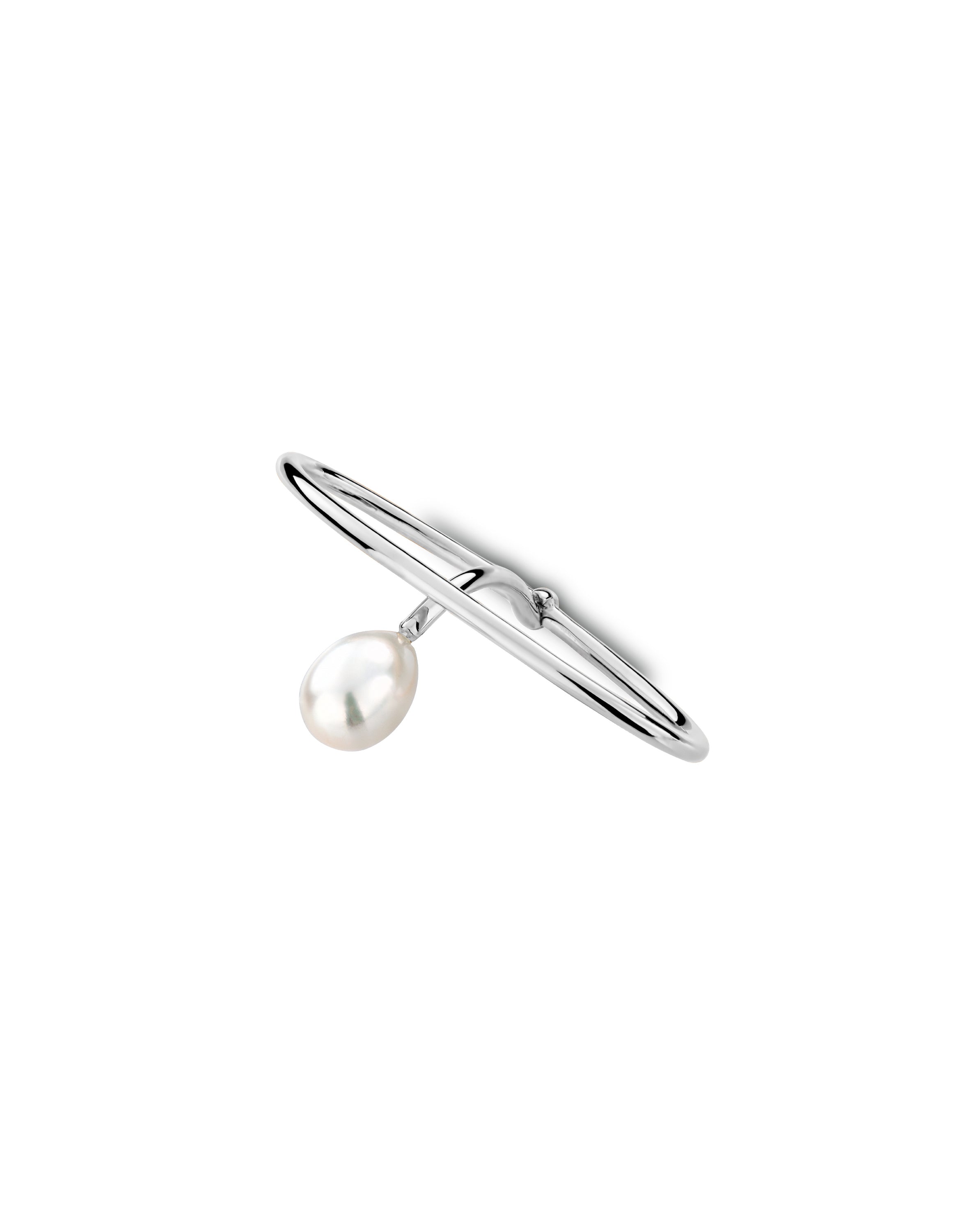 JULIA DOUBLE RING PEARL 18K