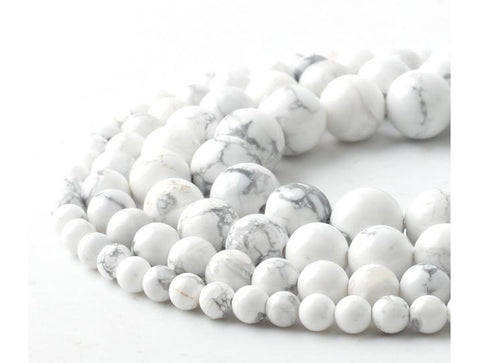 White Howlite Beads