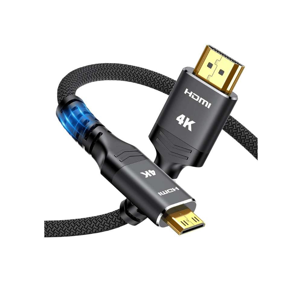 Mini HDMI to HMDI (10FT | 4K 60Hz) Black