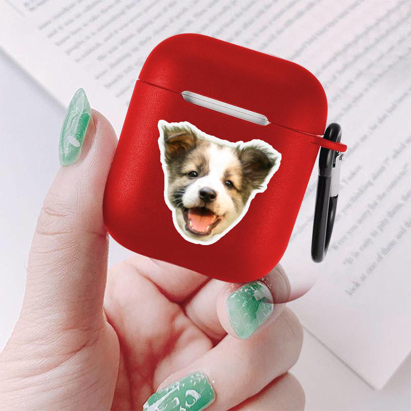Airpods Case Custom Photo Lovely Dog and Cat
