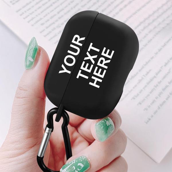 Custom Cute Airpods Pro Case with Text Apple Airpods Pro Case Cover