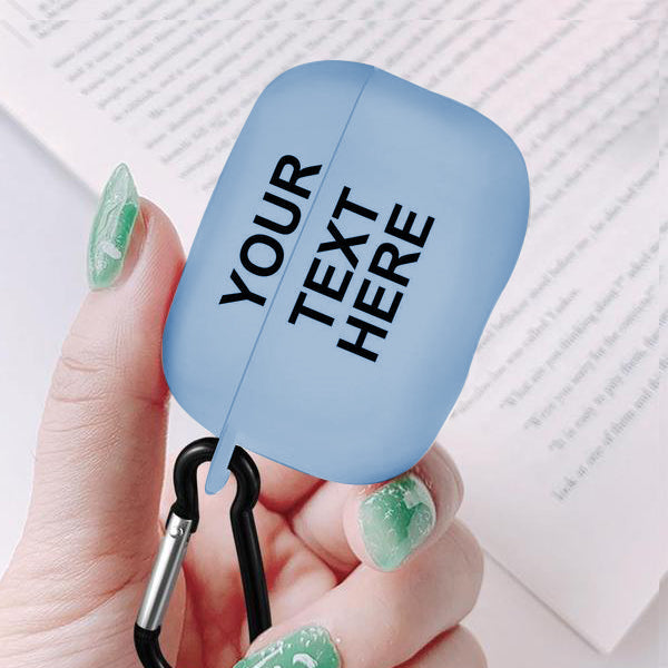 Custom Cute Airpods Pro Case with Text Apple Airpods Pro Case Cover