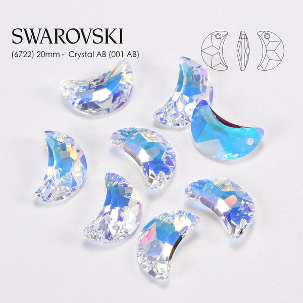 Pendientes de cristal de luna Swarovski para mujer, joyería -Taanaa Jewelry