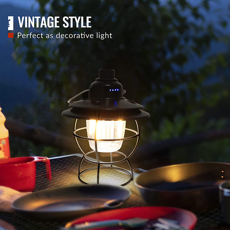 High Brightness Rechargeable LED Vintage Lantern