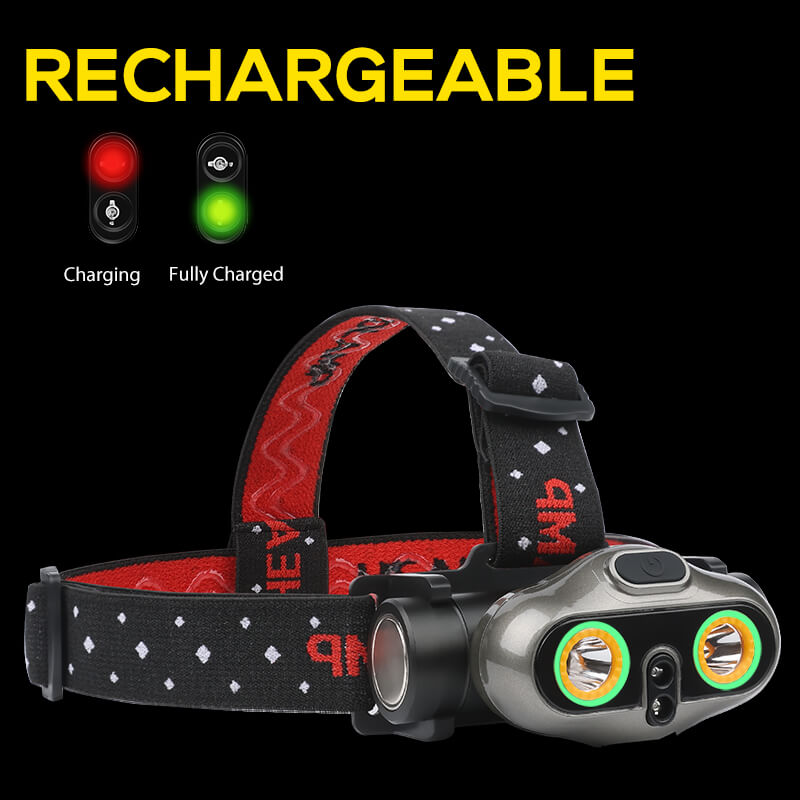 Xowl-Bright 1800 Lumens Headlamp Flashlight With Magnet