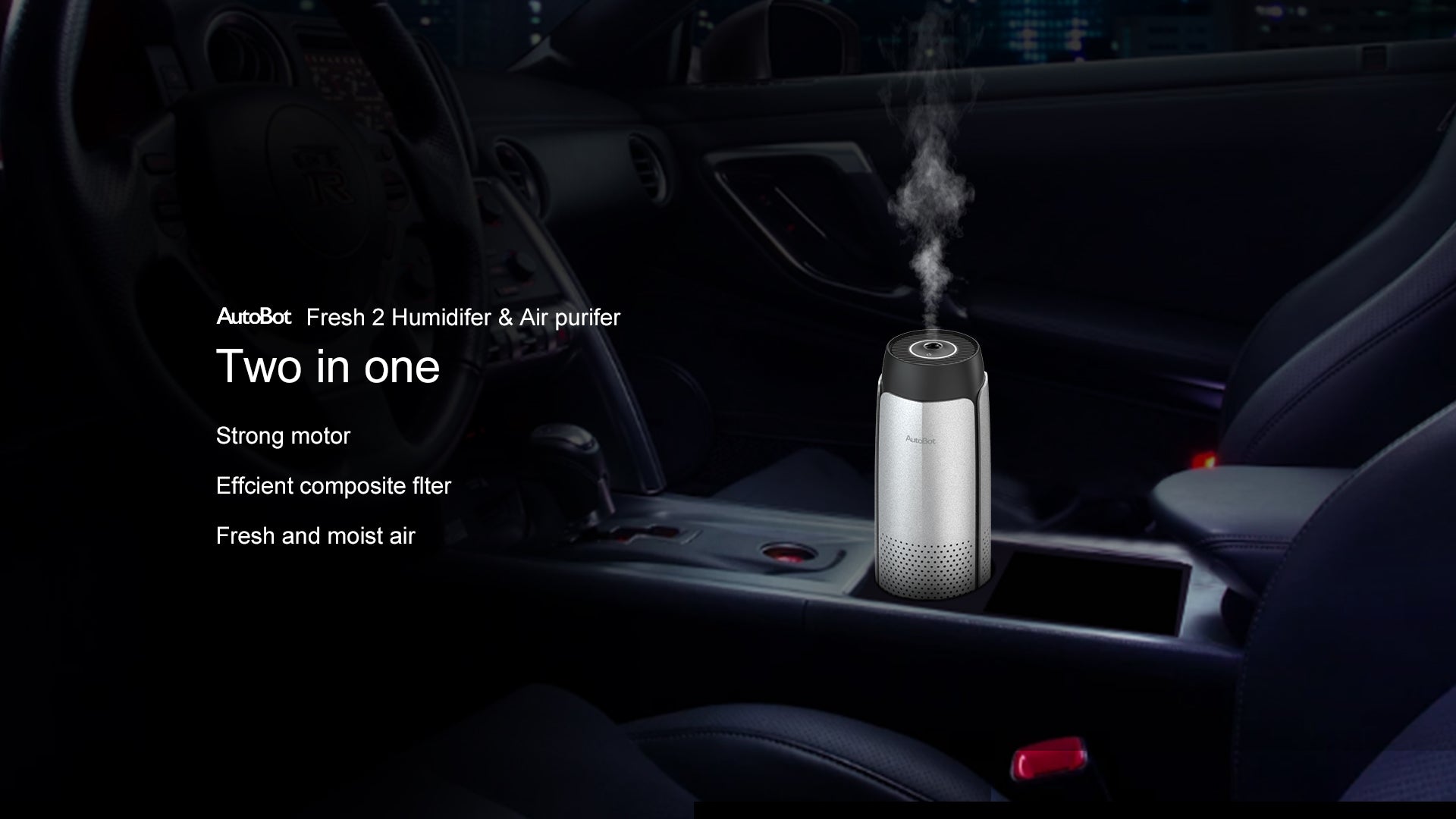 AutoBot Fresh 2 Humidifer & Air purifer Two in one Strong motor Effcient composite fleter Fresh and moist air
