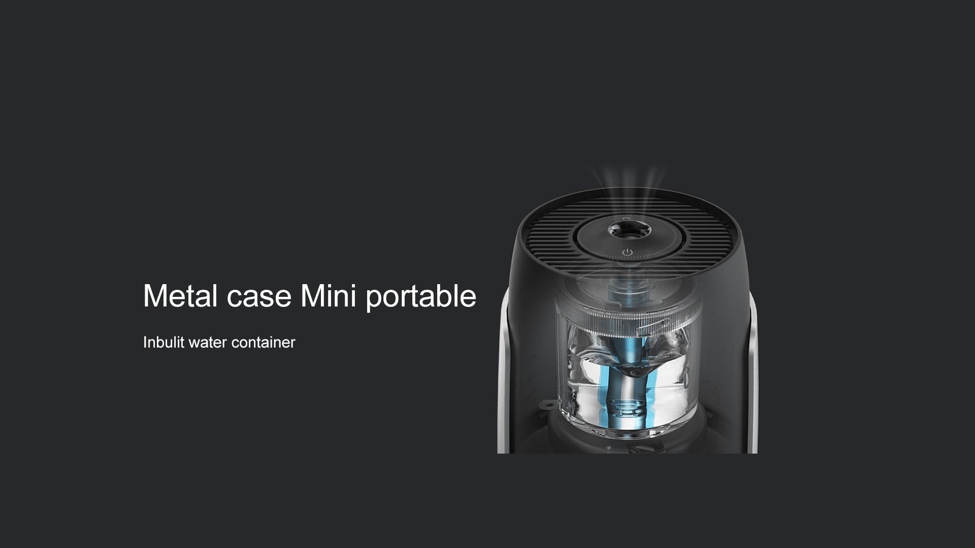 Metal case Mini portable Inbuilt water container