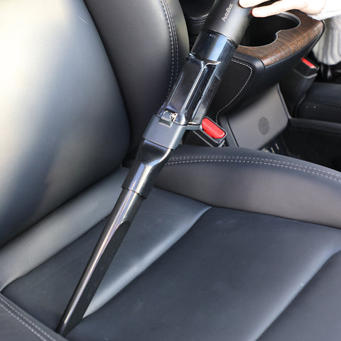 The brush nozzle help clean and remove debris ideally for A/C vents, dash, cub holders.