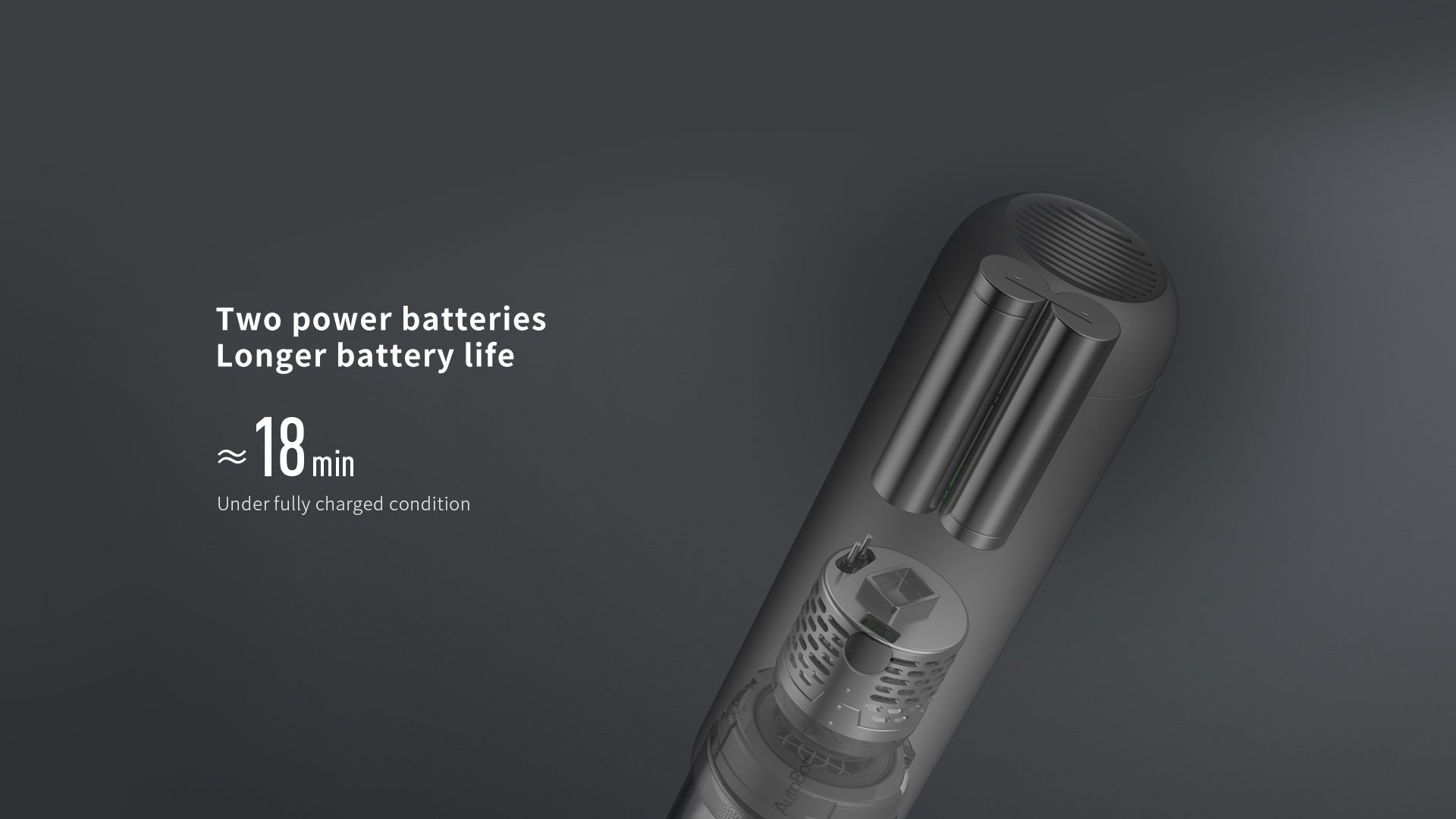 Two power batteries long battery life 18min