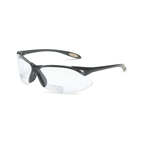 Honeywell Uvex A900 Series Reader Magnifier Eyewear, Clear Lens, Hard Coat, Black Frame - 1 per EA - A952