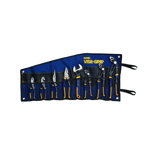 Irwin Vise-Grip 8-Pc Groovelock Pliers Sets, Groovelock, Linesman, Long Nose, Diagonal, Slipjoint - 1 per EA - 2078712