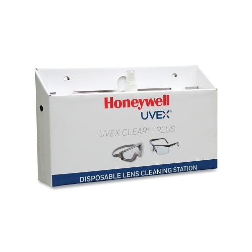 Honeywell Uvex Lens Cleaning Product, 16 Oz Solution, 1500 Tissues, Disposable Station - 1 per EA - S483