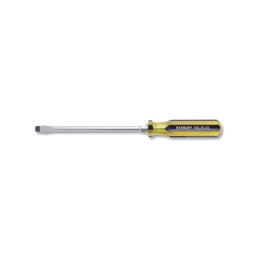 Stanley 100 Plus Square Blade Standard Tip Screwdriver, 3/8 Inches Tip, 13-1/4 Inches L - 1 per EA - 66168A