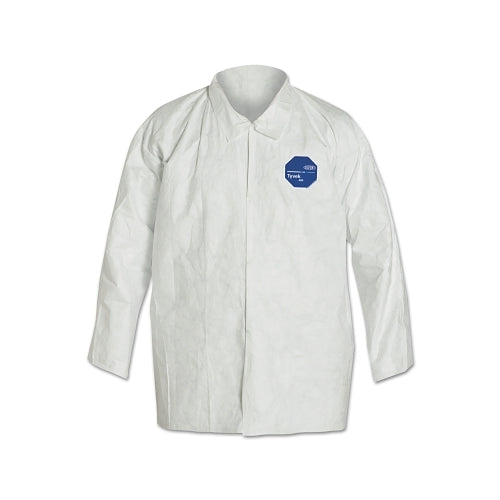 Dupont_x0099_ Tyvek 400 Front Snap Shirt With Collar And Open Wrists, Flashspun, White, X-Large - 50 per CA - TY303SWHXL005000