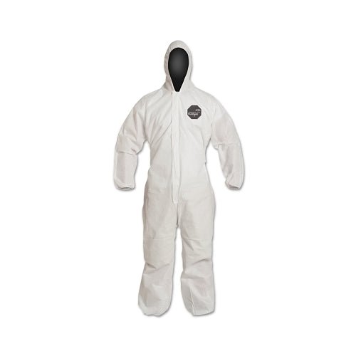 Dupont_x0099_ Proshield 10 Coverall, Serged Seams, Attached Hood, Elastic Wrists And Ankles, Zipper Front, Storm Flap, White, 2X-Large - 25 per CA - PB127SWH2X002500