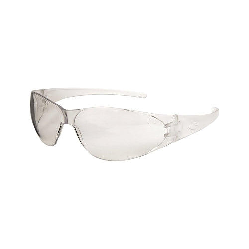 Mcr Safety Checkmate Safety Glasses, Clear Lens, Polycarbonate, Anti-Fog, Clear Frame - 1 per EA - CK110AF