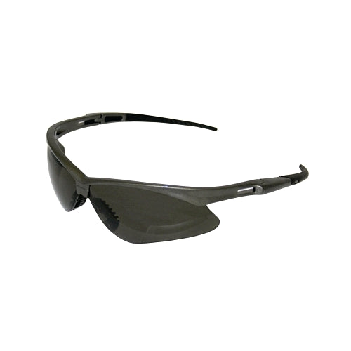 Kleenguard V30 Nemesis Polarized Safety Glasses, Smoke, Polycarbonate Lens, Anti-Scratch, Gunmetal Frame/Temples, Nylon - 1 per PR - 28635