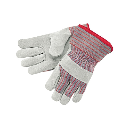 Mcr Safety Industrial Standard Shoulder Split Gloves, X-Large, Leather, Red And Gray Fabric - 12 per DZ - 1200XL