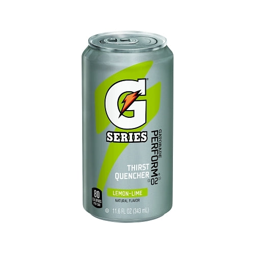 Gatorade G Series 02 Perform Thirst Quencher Ready-To-Drink Can, 11.6 Fl Oz, Lemon-Lime - 24 per CA - 00901