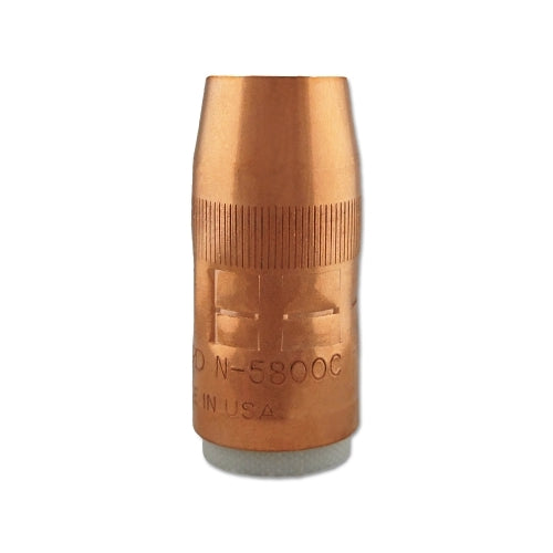 Bernard Centerfire Mig Nozzle, Flush, 5/8 Inches Bore, For T Series Tip, Copper - 1 per EA - N5800C