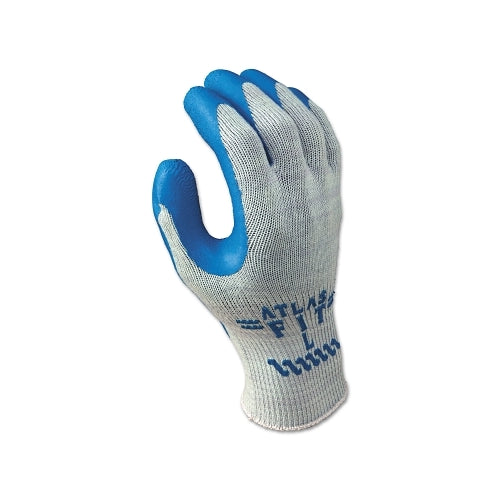 Showa Atlas 300 General Purpose Latex Coated Fingers/Palm Gloves, Small, Blue/Gray - 1 per DZ - 300S07