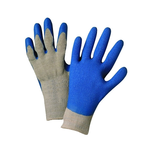 Anchor Brand Latex Coated Gloves, Large, Blue/Gray - 12 per DZ - 6030L