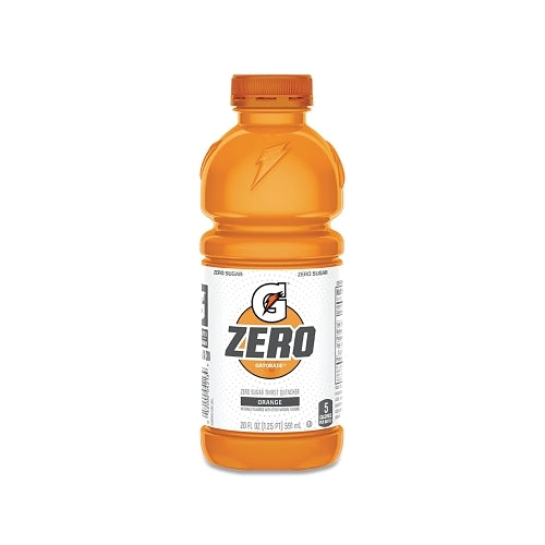 Gatorade G Zero Sugar Ready-To-Drink Thirst Quencher, 20 Oz, Bottle, Orange - 24 per CA - 04318