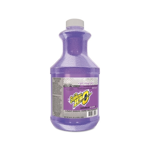 Sqwincher Zero Liquid Concentrate, 64 Oz, Yields 5 Gal, Bottle, Grape - 6 per CA - 159050103