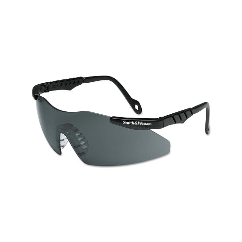 Smith & Wesson Magnum 3G Safety Glasses, Smoke Polycarbonate Lens, Uncoated, Black, Nylon, Small - 1 per EA - 19824