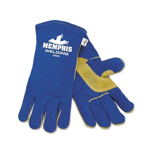 Mcr Safety Select Shoulder Welding Gloves, Cowhide, X-Large, Blue - 12 per DZ - 4500