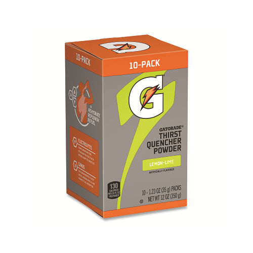 Gatorade Powder Stick, 1.23 Oz Volume, Tube, 20 Oz Yield, Lemon Lime - 80 per CA - 04700