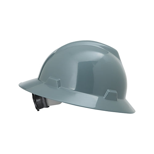 Msa V-Gard Protective Hats, Fas-Trac Ratchet, Hat, Gray - 1 per EA - 475367