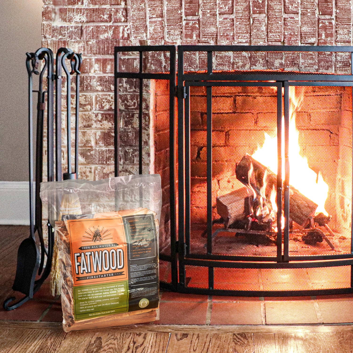 Yankee Trader 4 Pack (16 pounds) Natural Organic Fatwood Firestarter