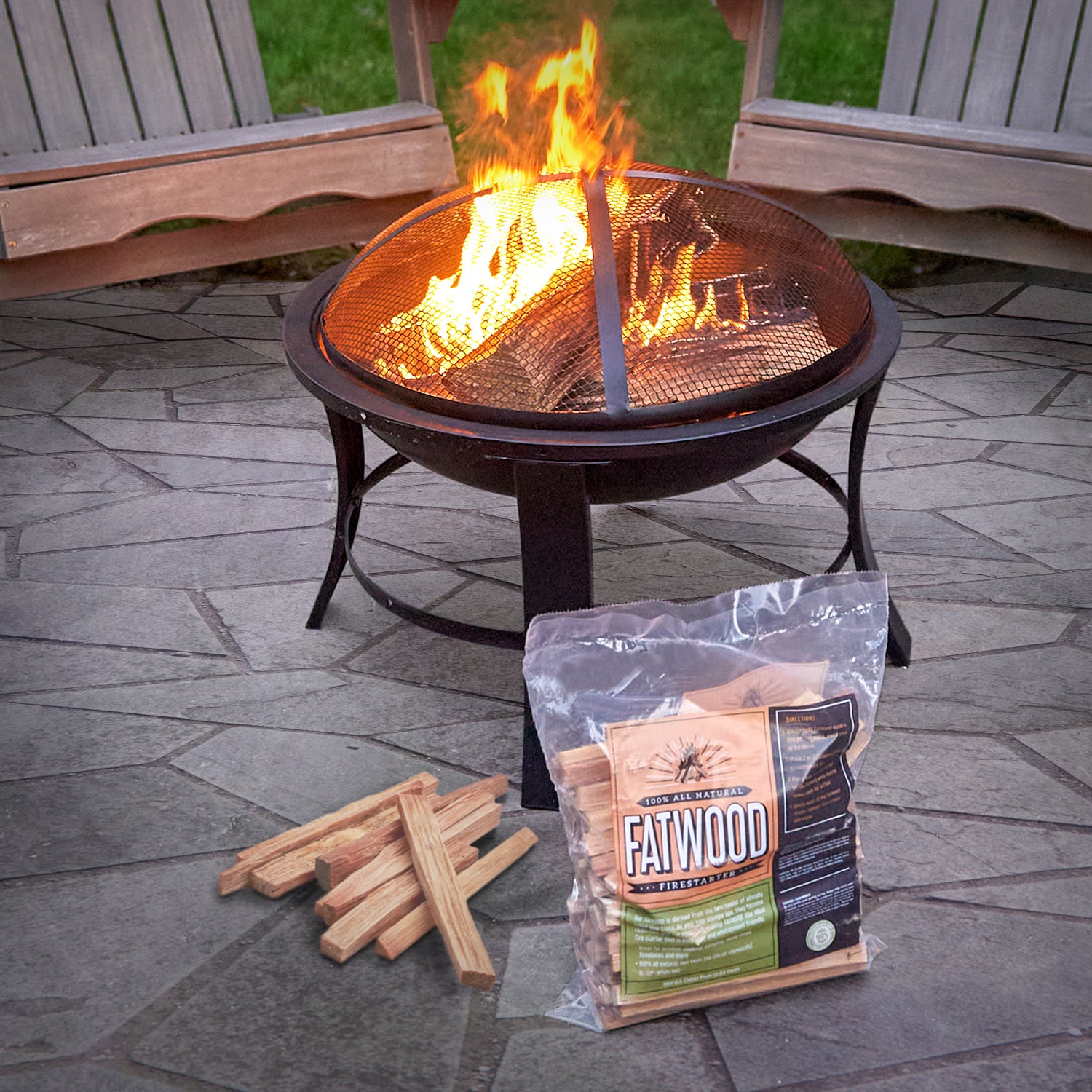 Yankee Trader 4 Pack (16 pounds) Natural Organic Fatwood Firestarter